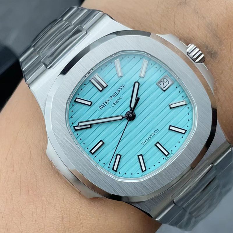 3K Customized movement Patek Philippe  clone  Tiffany  Nautilus 5711/1A-018 watch