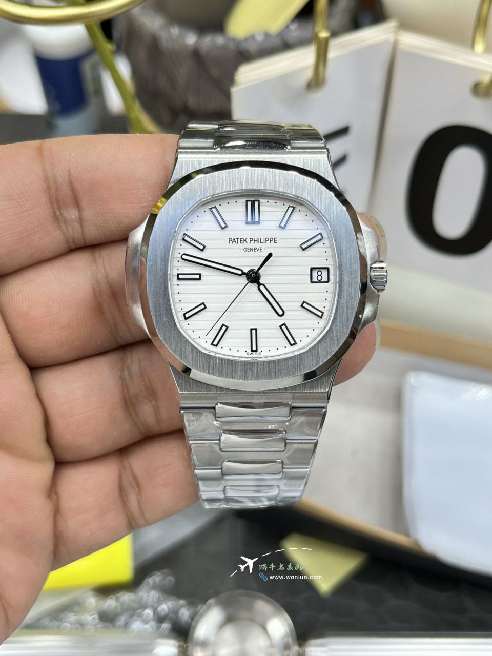 3K Customized movement Patek Philippe  clone  Tiffany  Nautilus 5711/1A-018 watch / BD506