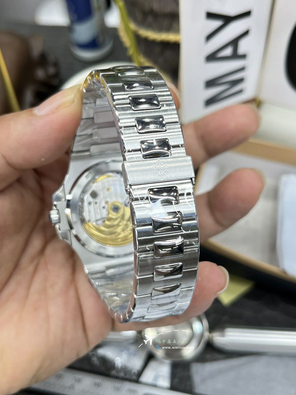 3K Customized movement Patek Philippe  clone  Tiffany  Nautilus 5711/1A-018 watch / BD506