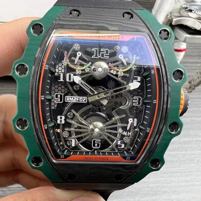 Richard Miller men  series TOP clone  Tourbillon  watchRM 21-02 watches 