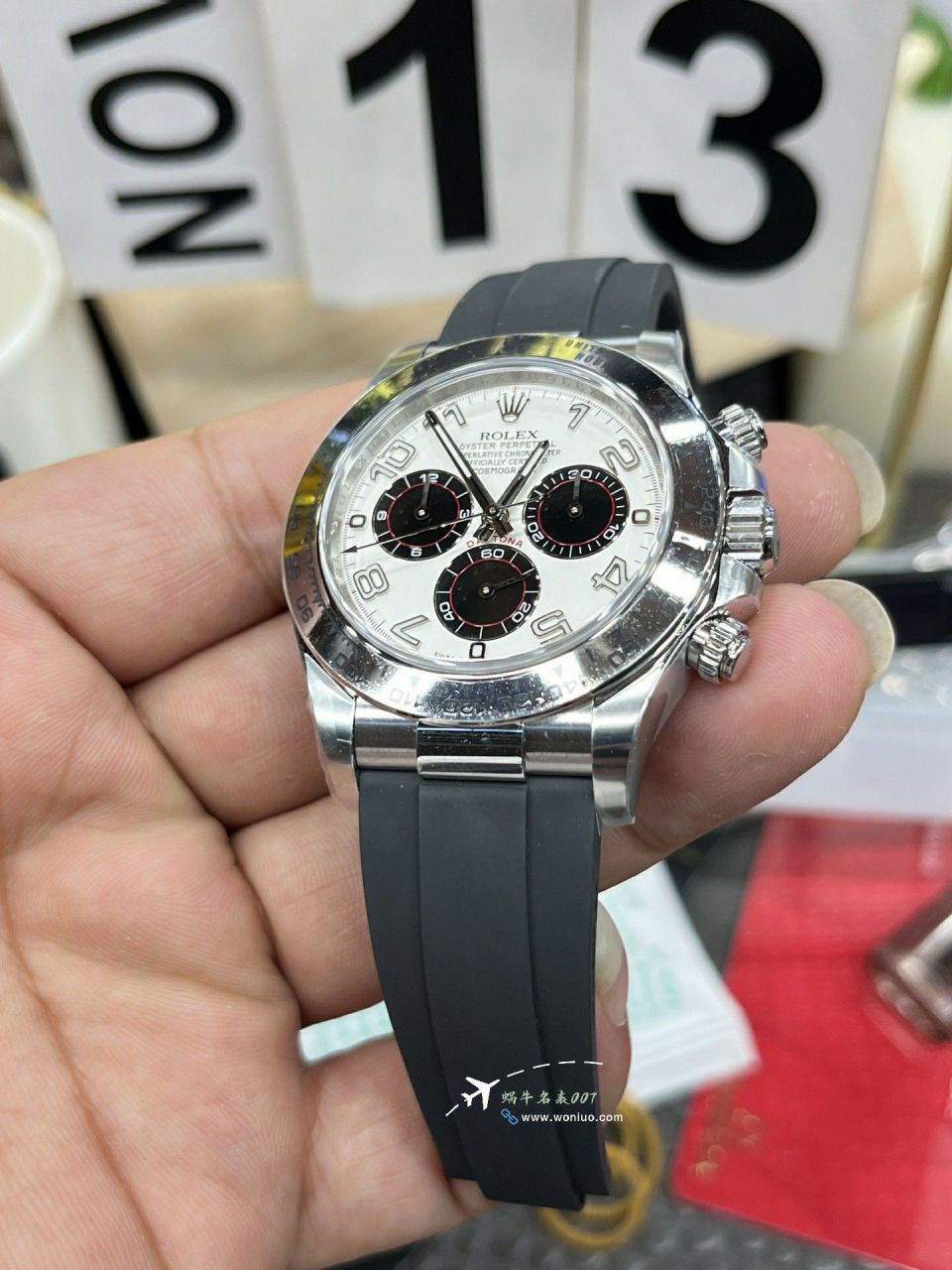 clean Factory  Rolex Daytona  white Devil Daytona 100% clone watch116519-0103 watches  / R905