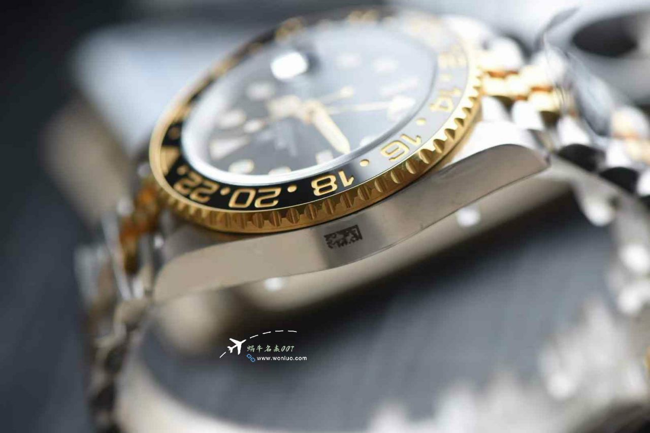 Clean Rolex GMT-Master GMT Two-Tone Gold  Preserved egg bezel    clone watch m126713grnr-0001 watches  / R908