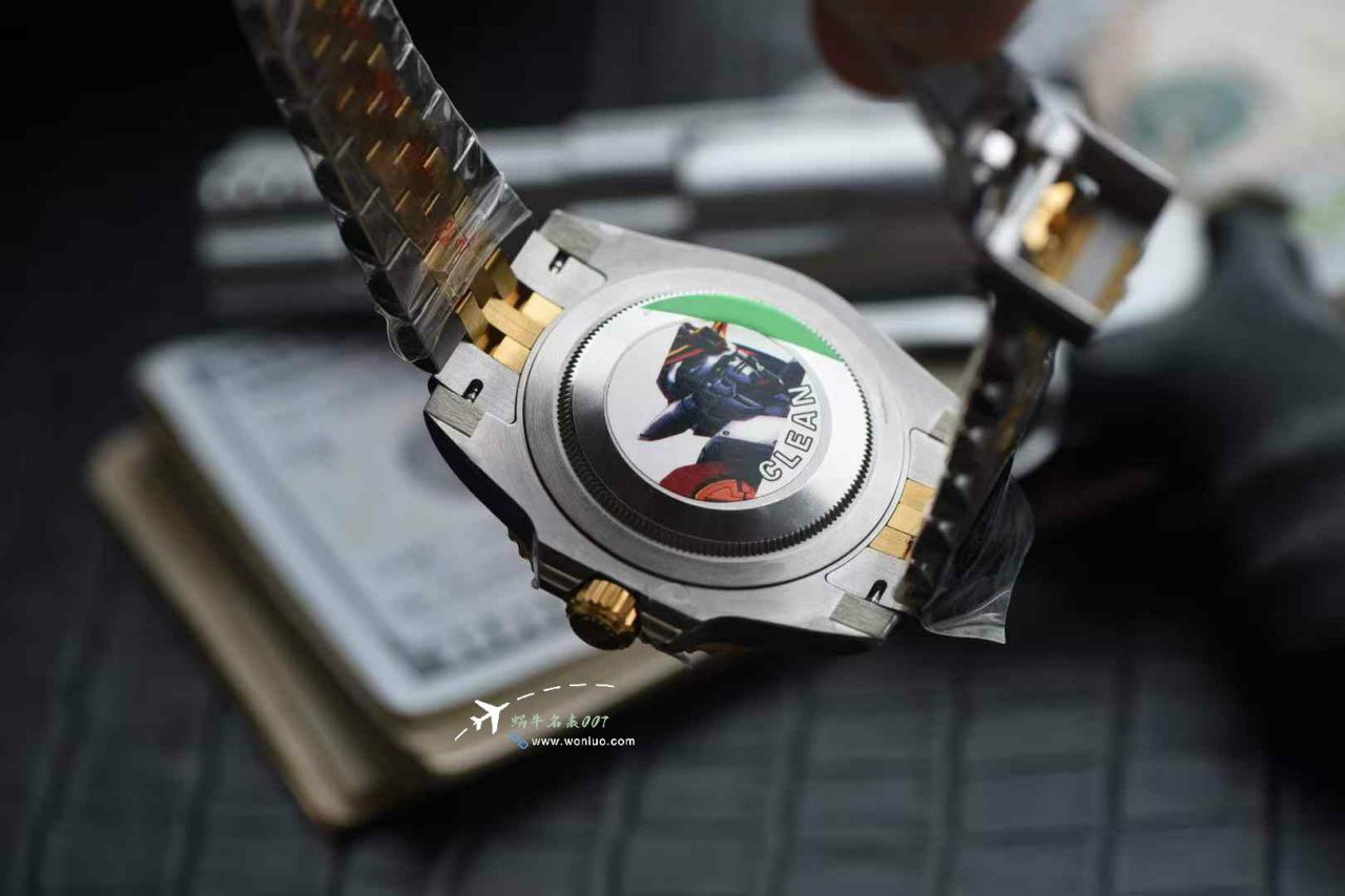 Clean Rolex GMT-Master GMT Two-Tone Gold  Preserved egg bezel    clone watch m126713grnr-0001 watches  / R908