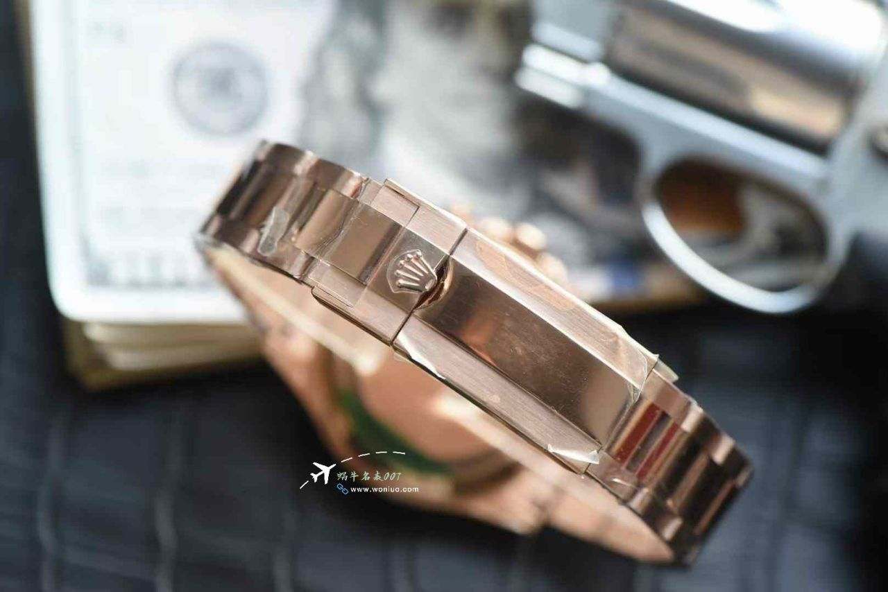  Ultra-high-end  Customized Rolex Gold-plated complete Moissanite  Matching weight version 4130 Rainbow Daytona 116595rbow-0004TOP clone  Daytona  watches  / R909