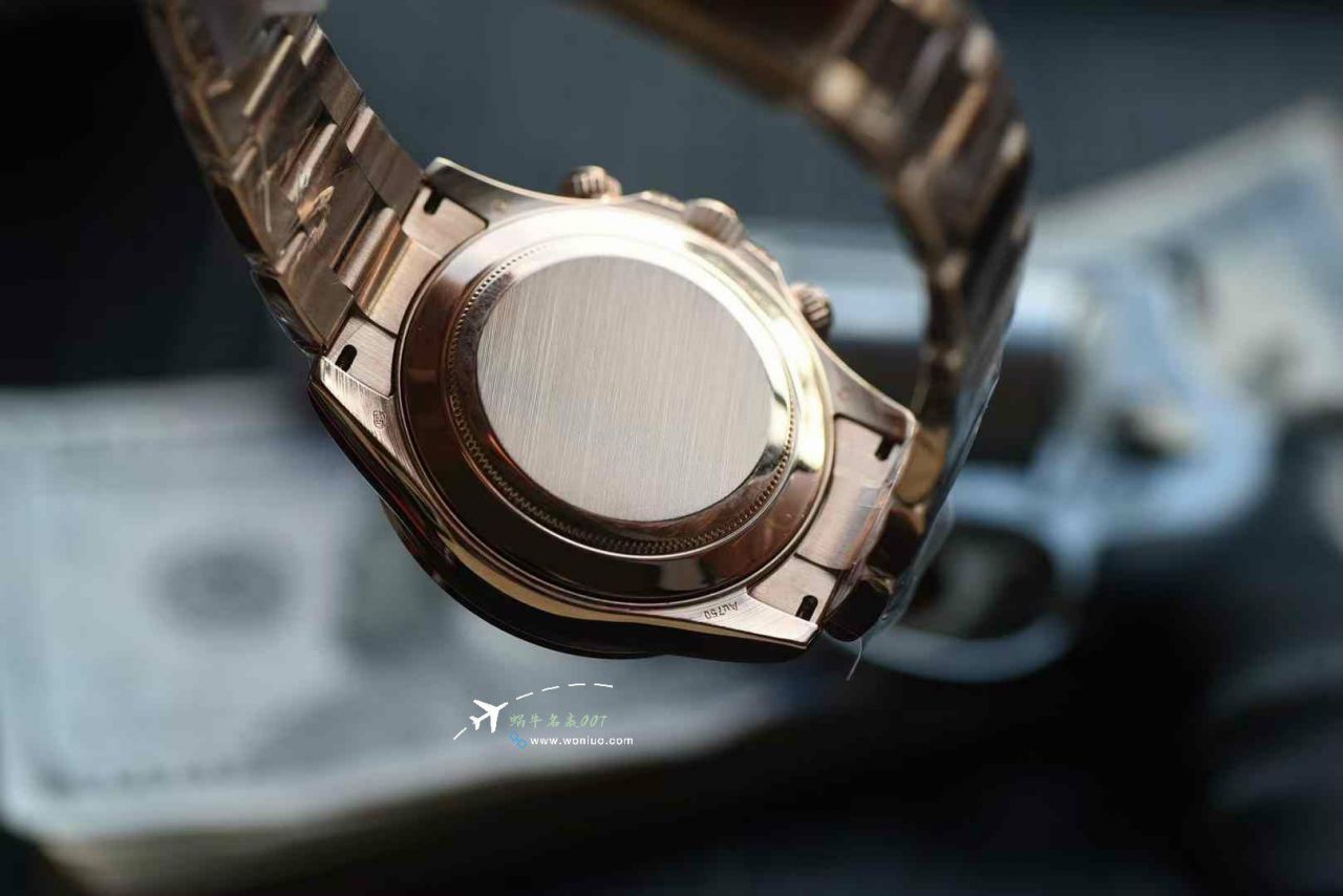  Ultra-high-end  Customized Rolex Gold-plated complete Moissanite  Matching weight version 4130 Rainbow Daytona 116595rbow-0004TOP clone  Daytona  watches  / R909