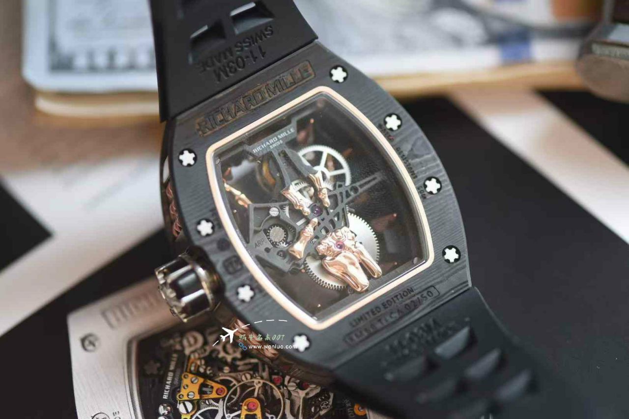  Video review YS Factory Richard Miller RICHARD MILLE TOP clone  Tourbillon RM 066 Gold Finger  watches  / RM066