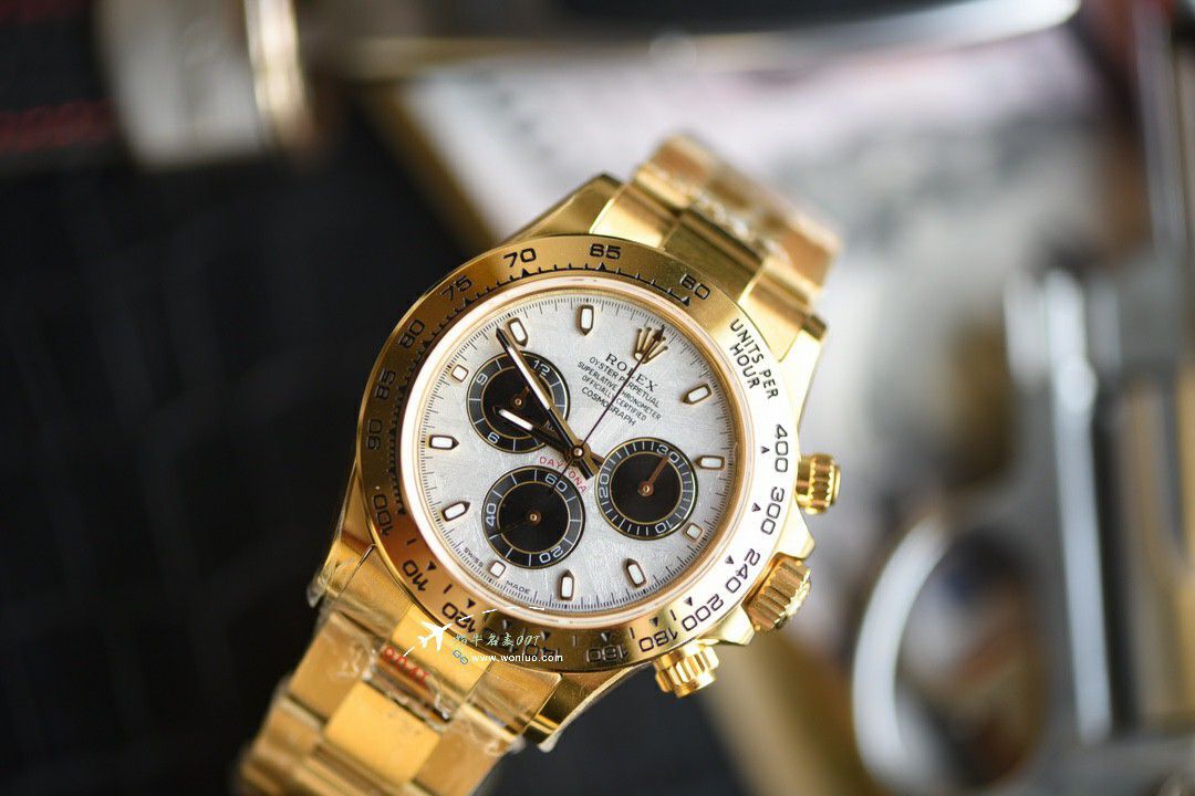  Video review  real  meteorite Dial  Rolex Daytona 广州TOP clone m116518ln-0076 watches  / R918