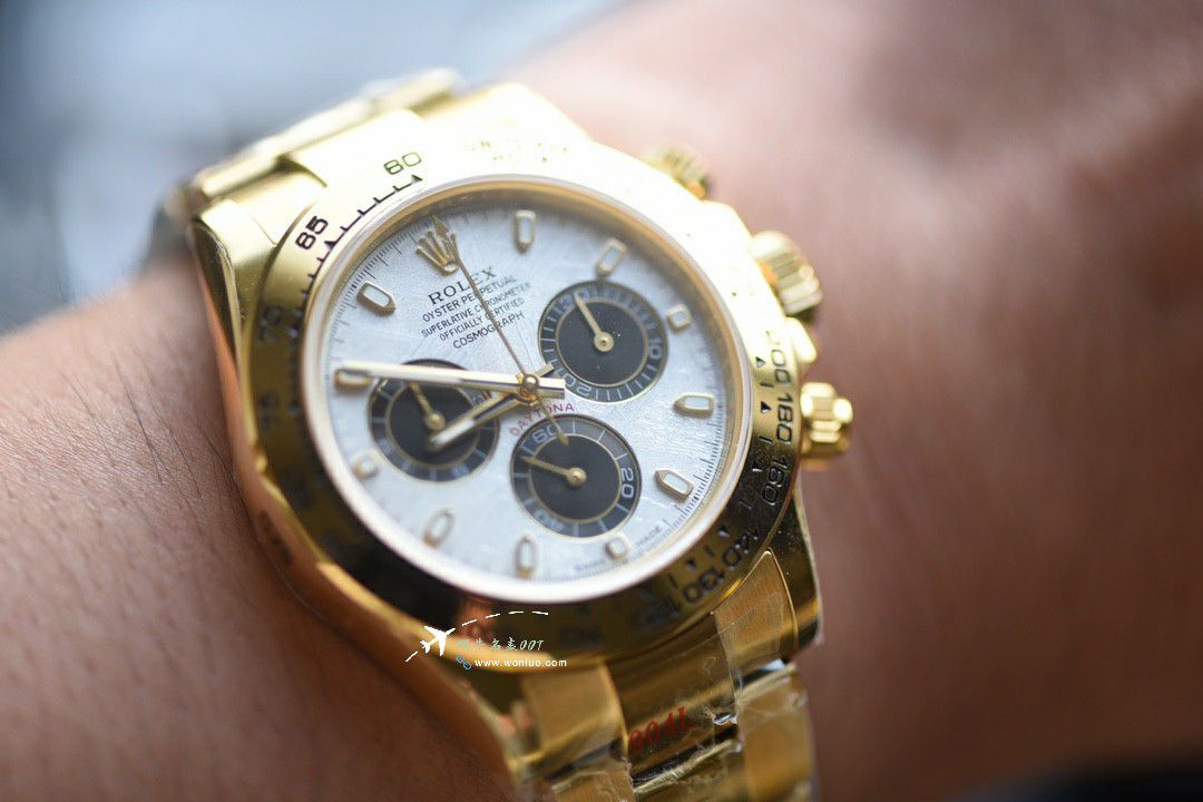  Video review  real  meteorite Dial  Rolex Daytona 广州TOP clone m116518ln-0076 watches  / R918