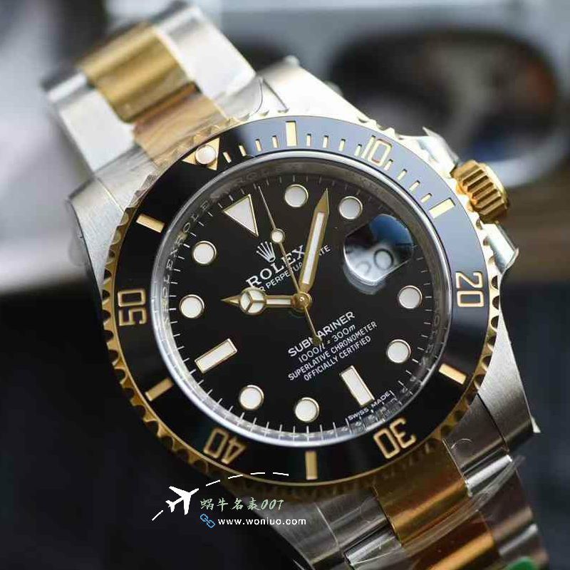 C+ Highest Version  Two-Tone Gold  Submariner Date Rolex Submariner TOP clone 116613LN-0001 watches 