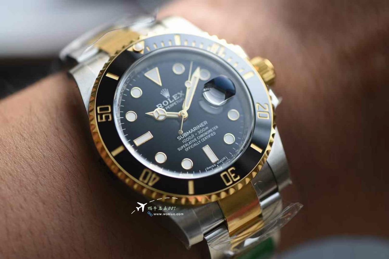 C+ Highest Version  Two-Tone Gold  Submariner Date Rolex Submariner TOP clone 116613LN-0001 watches  / R921