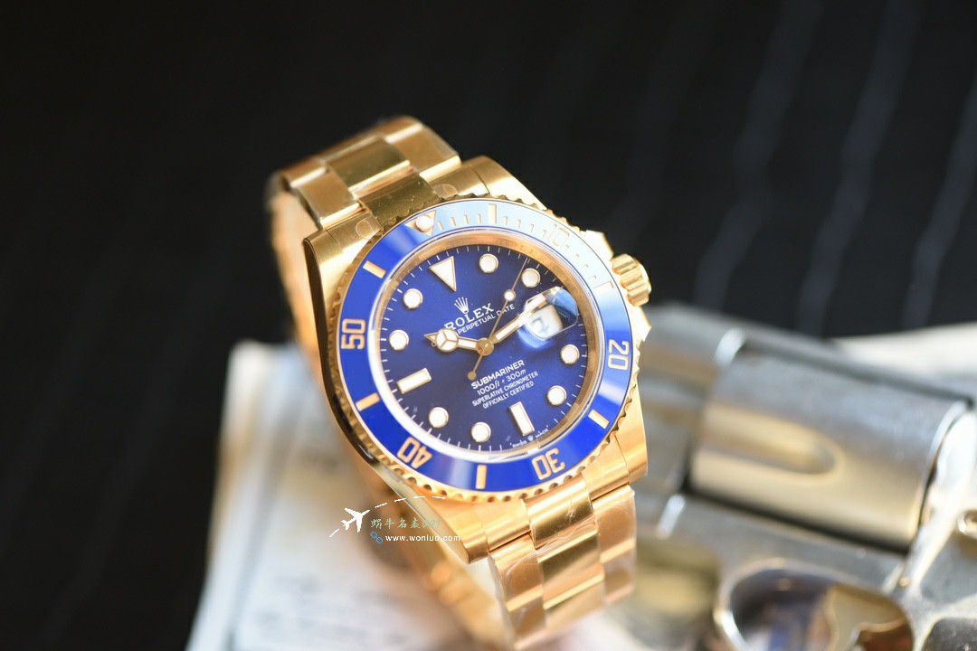 TOP Version  gold  blue  Submariner  Video review vs Rolex  Submariner best clone m126618lb-0002 watches  / R922