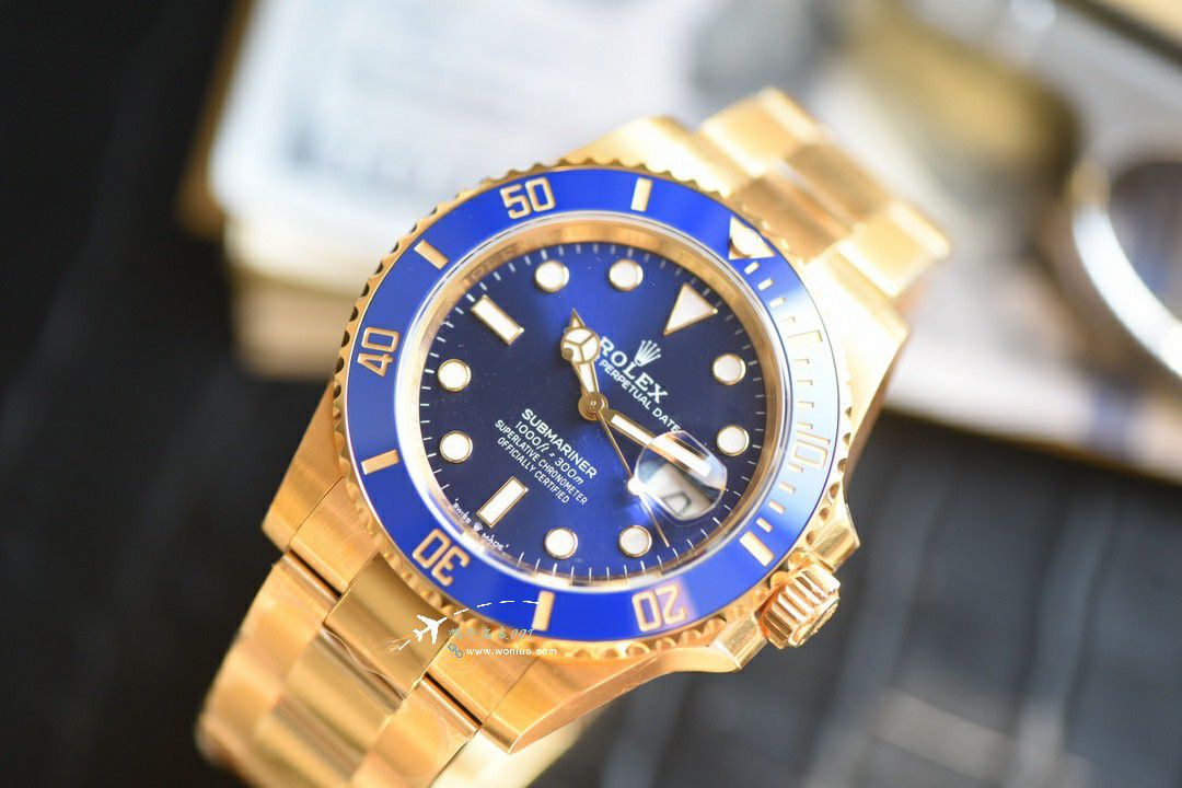TOP Version  gold  blue  Submariner  Video review vs Rolex  Submariner best clone m126618lb-0002 watches  / R922
