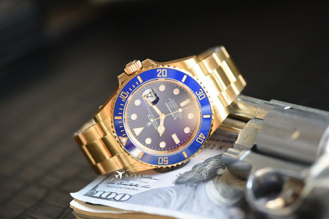 TOP Version  gold  blue  Submariner  Video review vs Rolex  Submariner best clone m126618lb-0002 watches  / R922