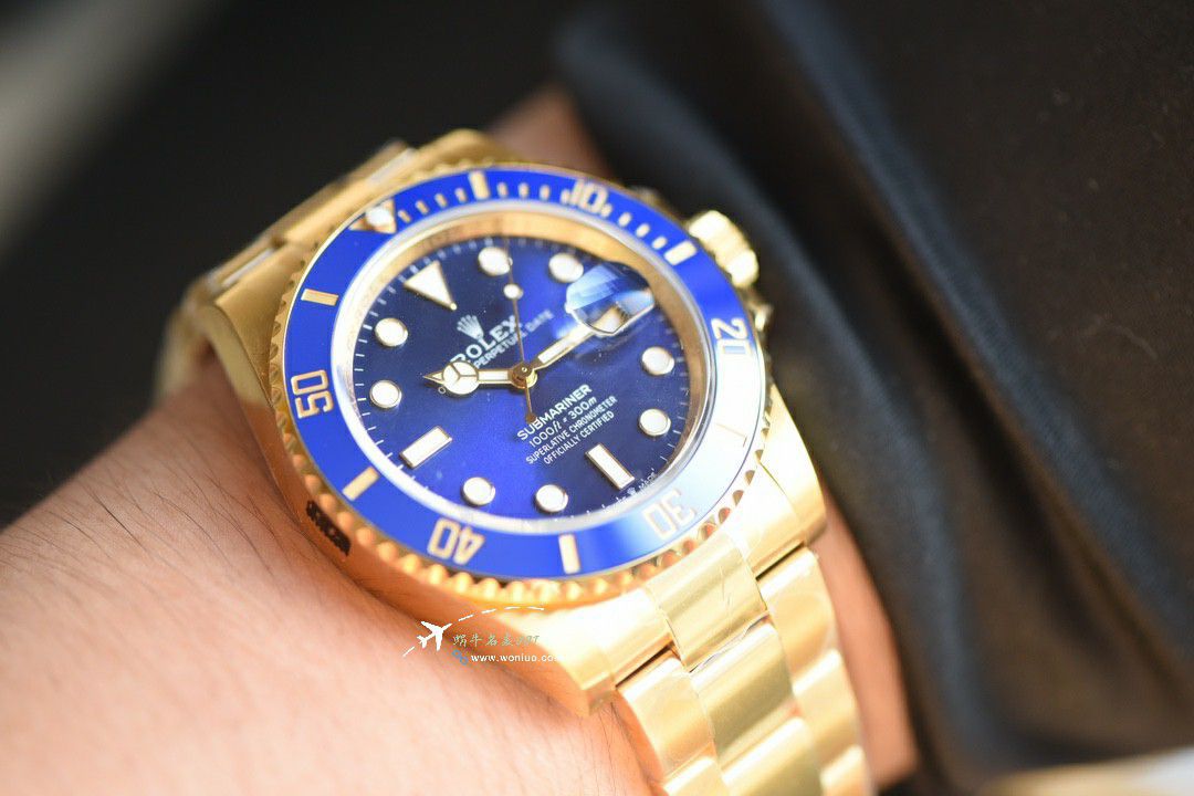TOP Version  gold  blue  Submariner  Video review vs Rolex  Submariner best clone m126618lb-0002 watches  / R922