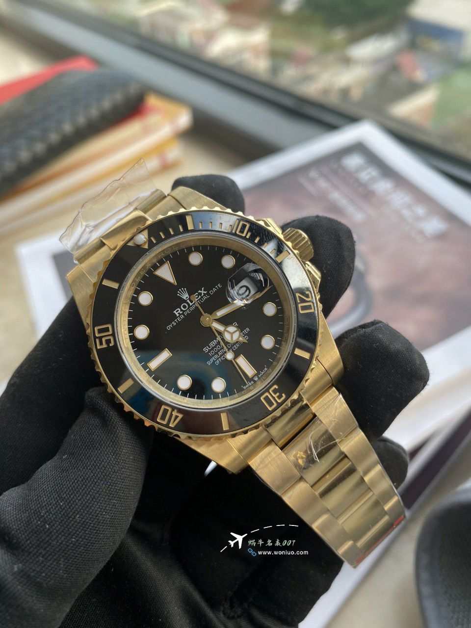 vs Rolex  Submariner   clone  All gold  Submariner Date m126618ln-0002 watches  / R925