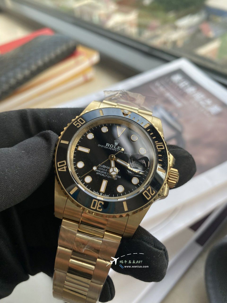vs Rolex  Submariner   clone  All gold  Submariner Date m126618ln-0002 watches  / R925