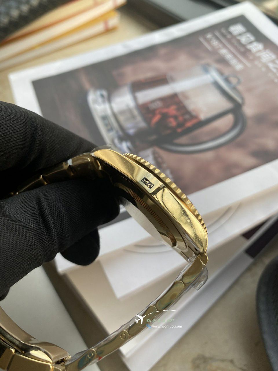 vs Rolex  Submariner   clone  All gold  Submariner Date m126618ln-0002 watches  / R925