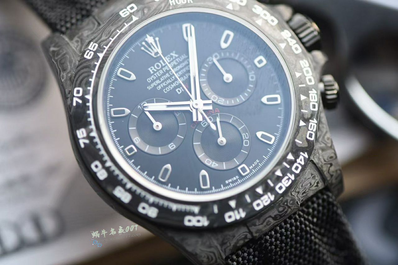  industry Highest Version Diw  Customized version ROLEX  Daytona  clone watch complete carbon fiber case  / R929