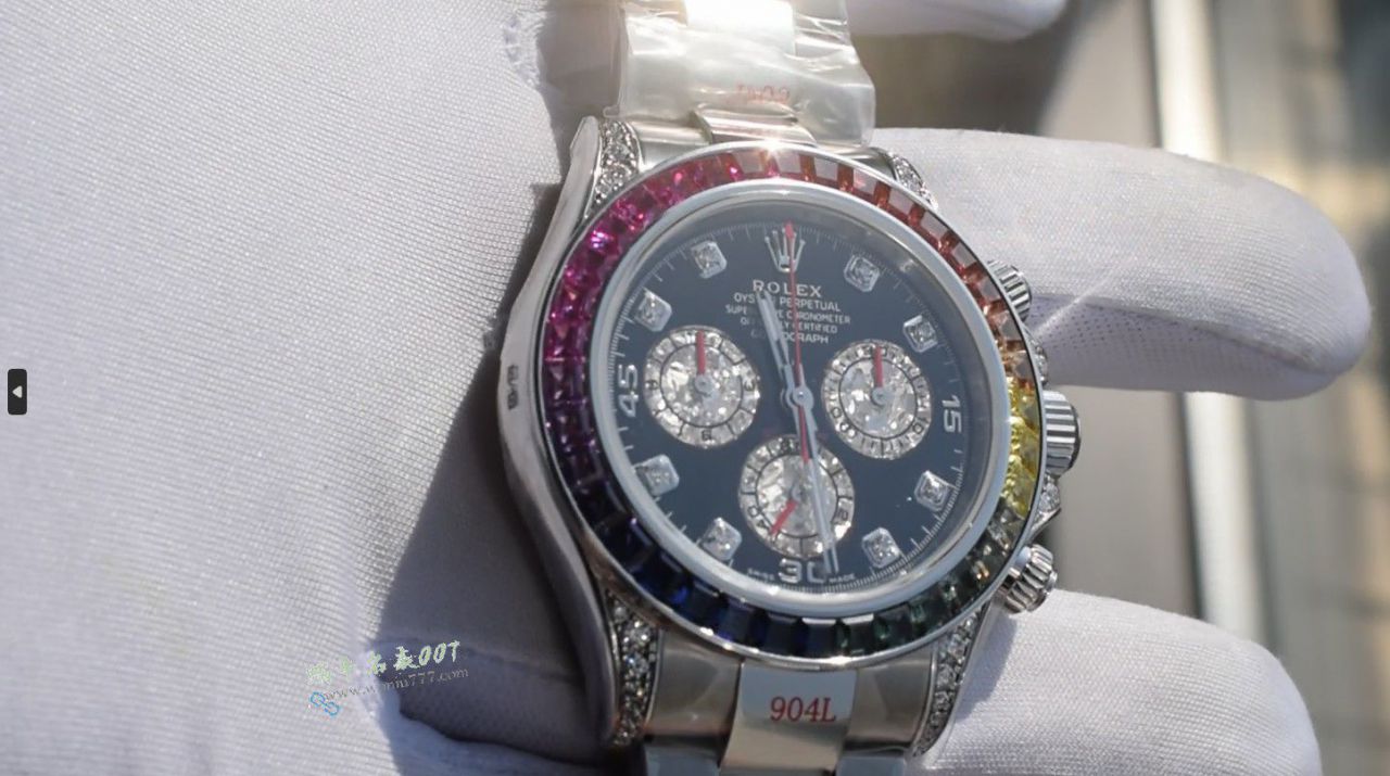  Rolex Daytona  Ultra-high-end  Customized  clone  Rainbow Daytona 116599 RBOW watches  / R932