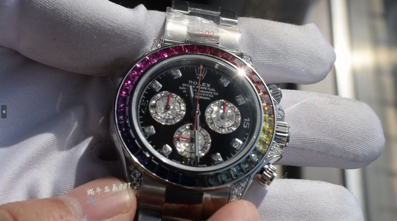  Rolex Daytona  Ultra-high-end  Customized  clone  Rainbow Daytona 116599 RBOW watches  / R932