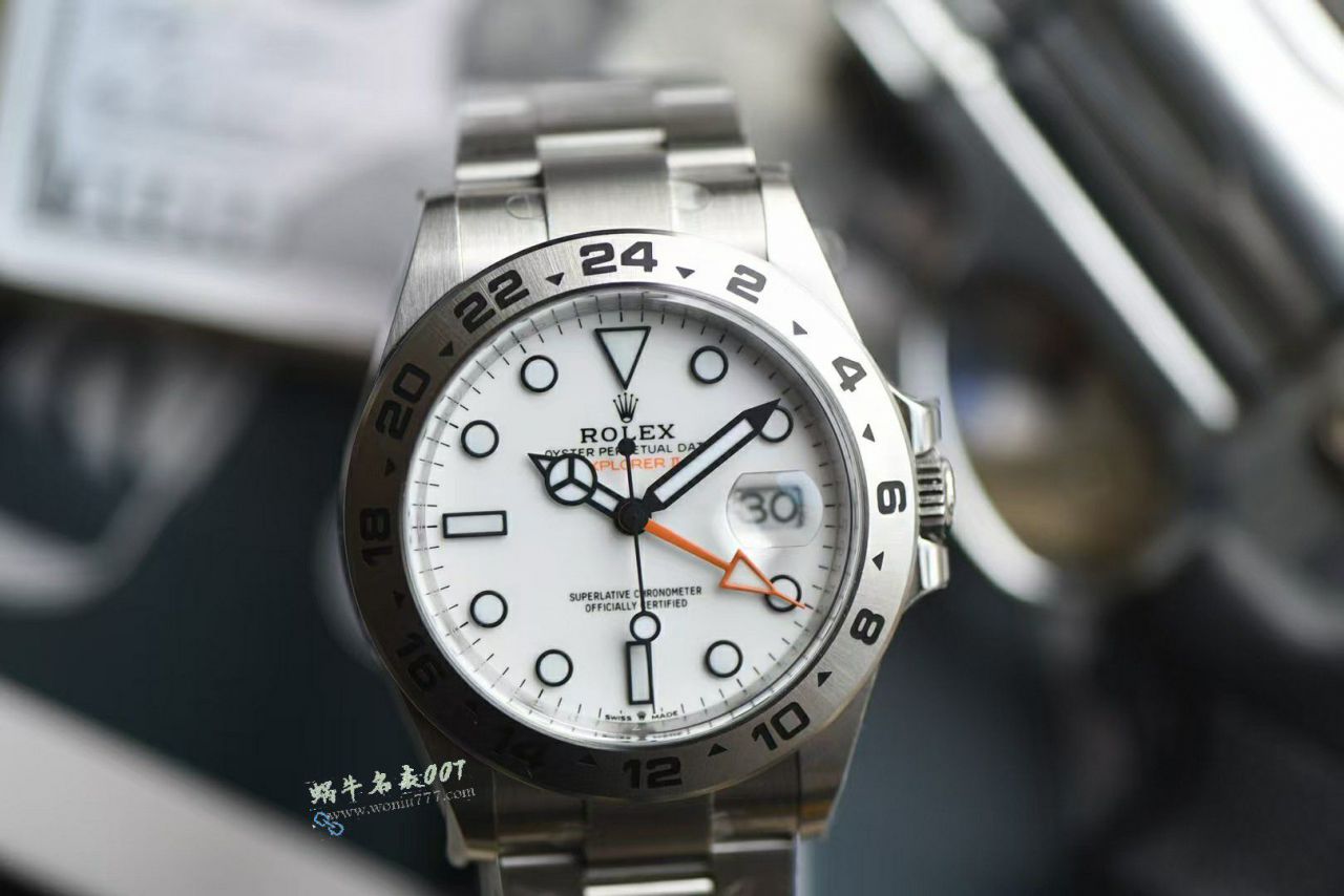 Clean Rolex Explorer   II   clone watches : Oyster steel  - m226570-0001 / R937