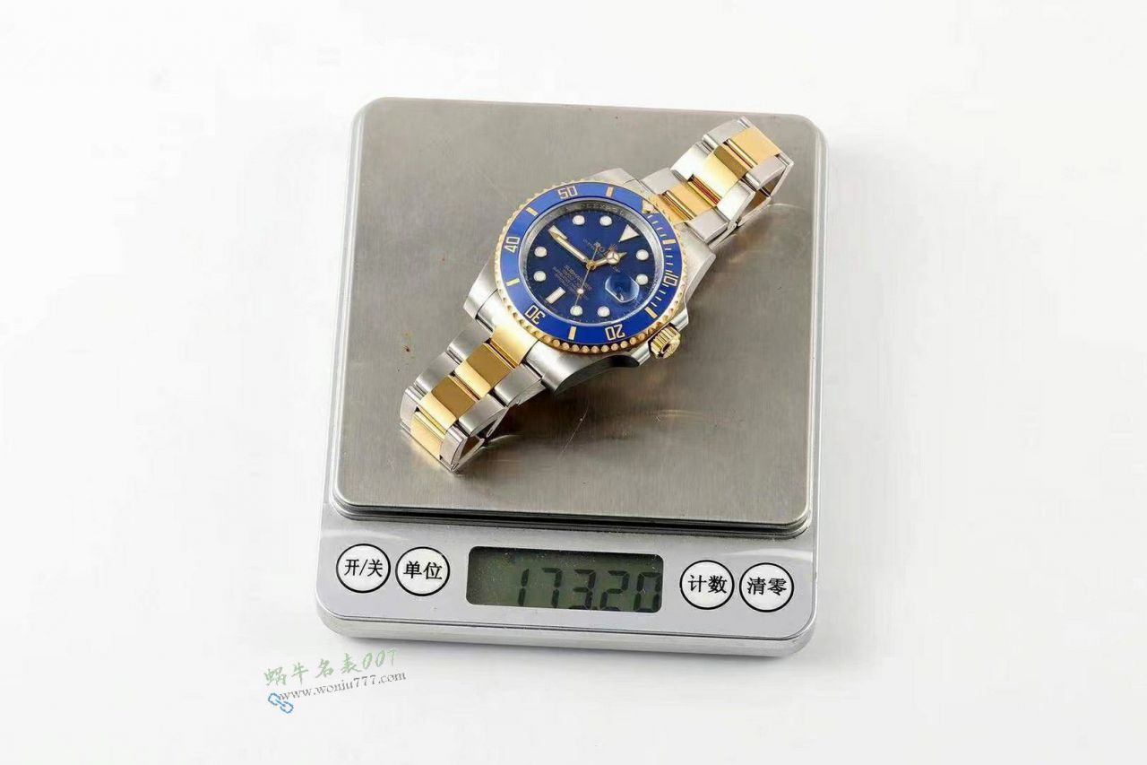 C+ Matching weight version 172 gram  Rolex Submariner  Two-Tone Gold  Submariner Date  clone 116613LN-0001 Black dial  watches  / R939