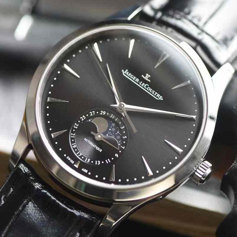  Video review APS Jaeger-LeCoultre Moon Phase  Ultra-thin  Master Collection  clone 1368471 watches 