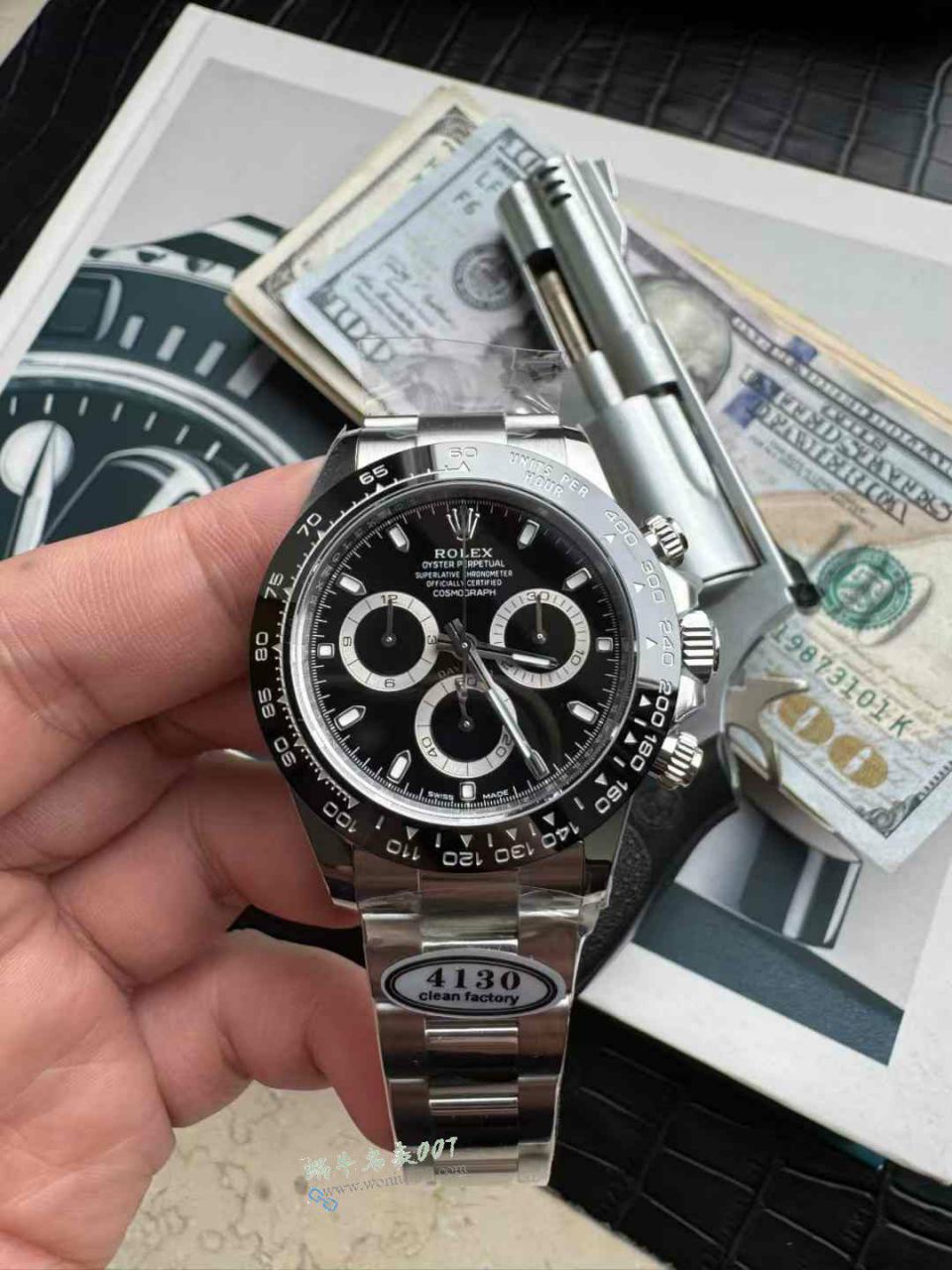  No-brainer buy series clean Rolex Daytona  Black Panda  clone m116500ln-0002 watches  / R955