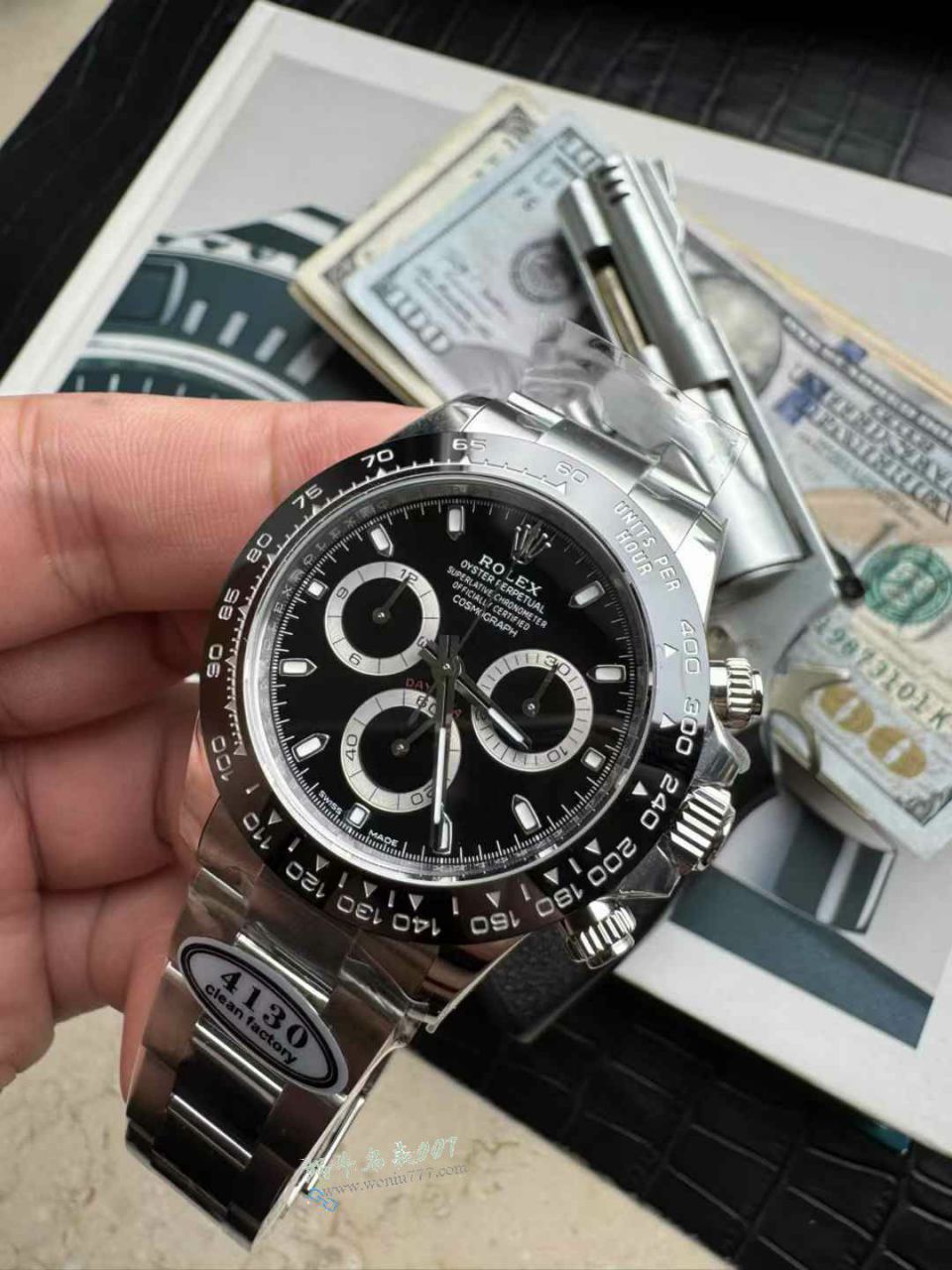  No-brainer buy series clean Rolex Daytona  Black Panda  clone m116500ln-0002 watches  / R955