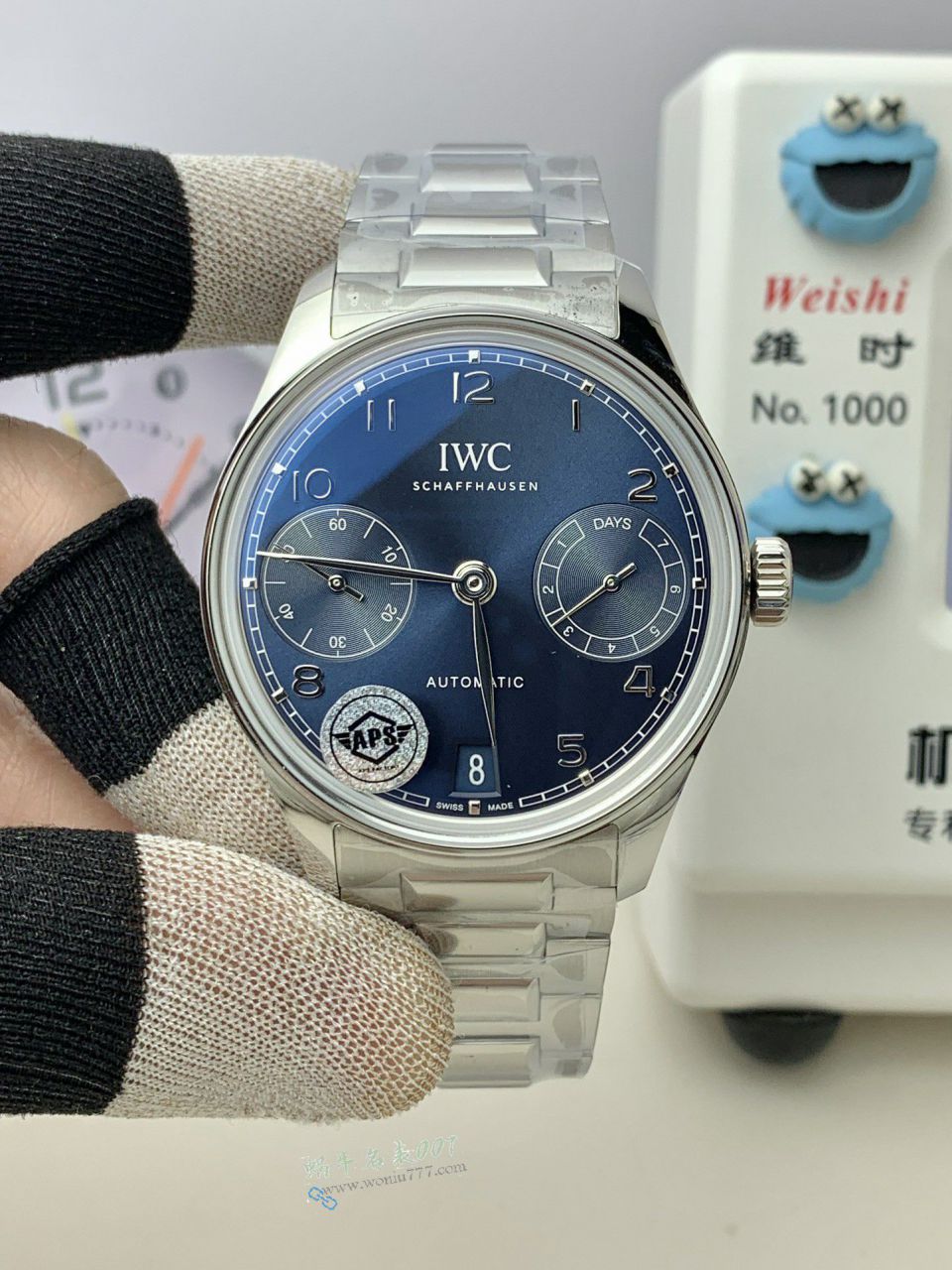 APS IWC  Portugal  clone  Portuguese Seven Days  steel belt IW501704 watches  / WG638