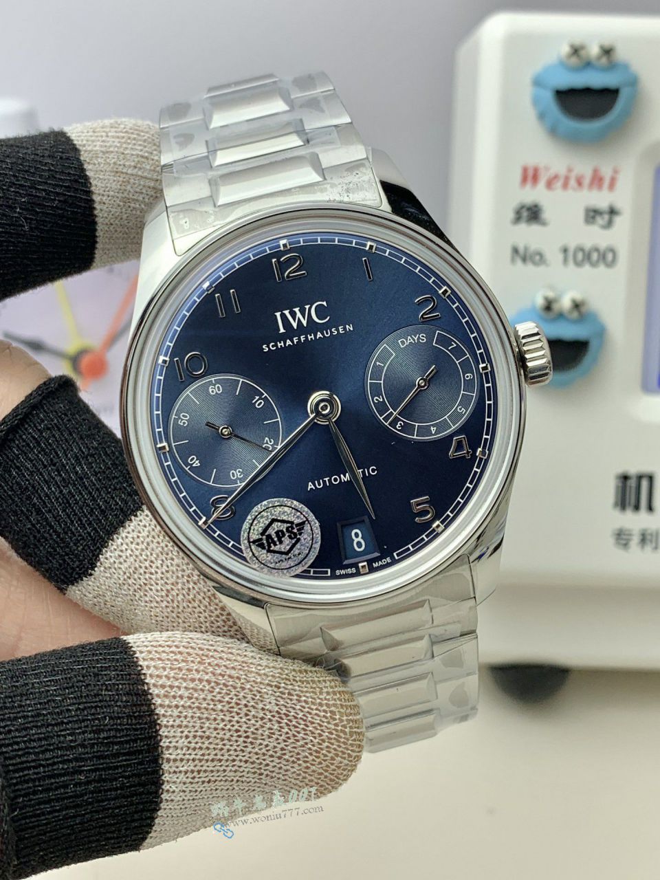 APS IWC  Portugal  clone  Portuguese Seven Days  steel belt IW501704 watches  / WG638