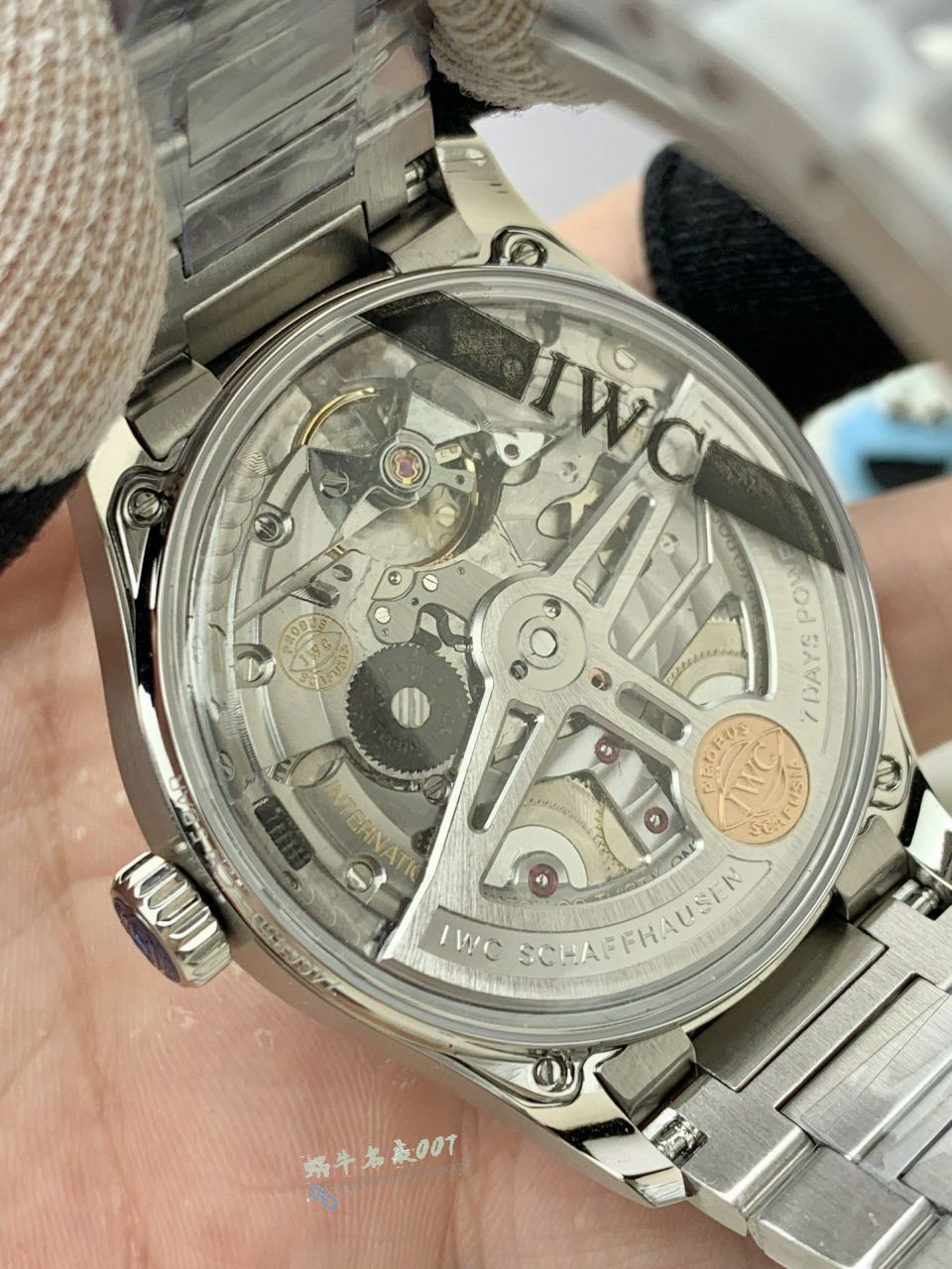 APS IWC  Portugal  clone  Portuguese Seven Days  steel belt IW501704 watches  / WG638