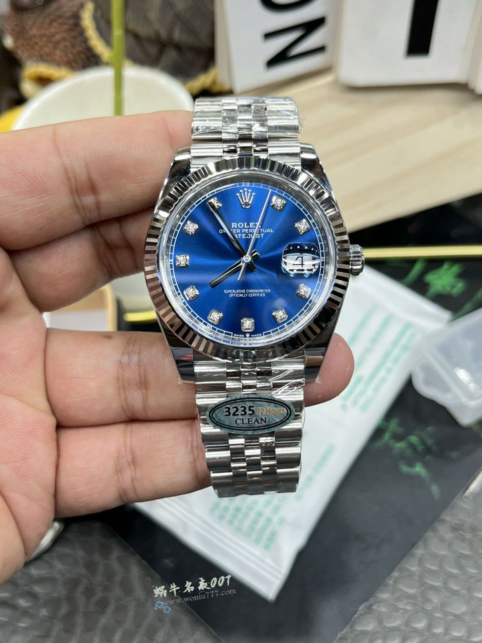 clean Rolex Datejust 41MM clone m126334-0006 watches  / R956