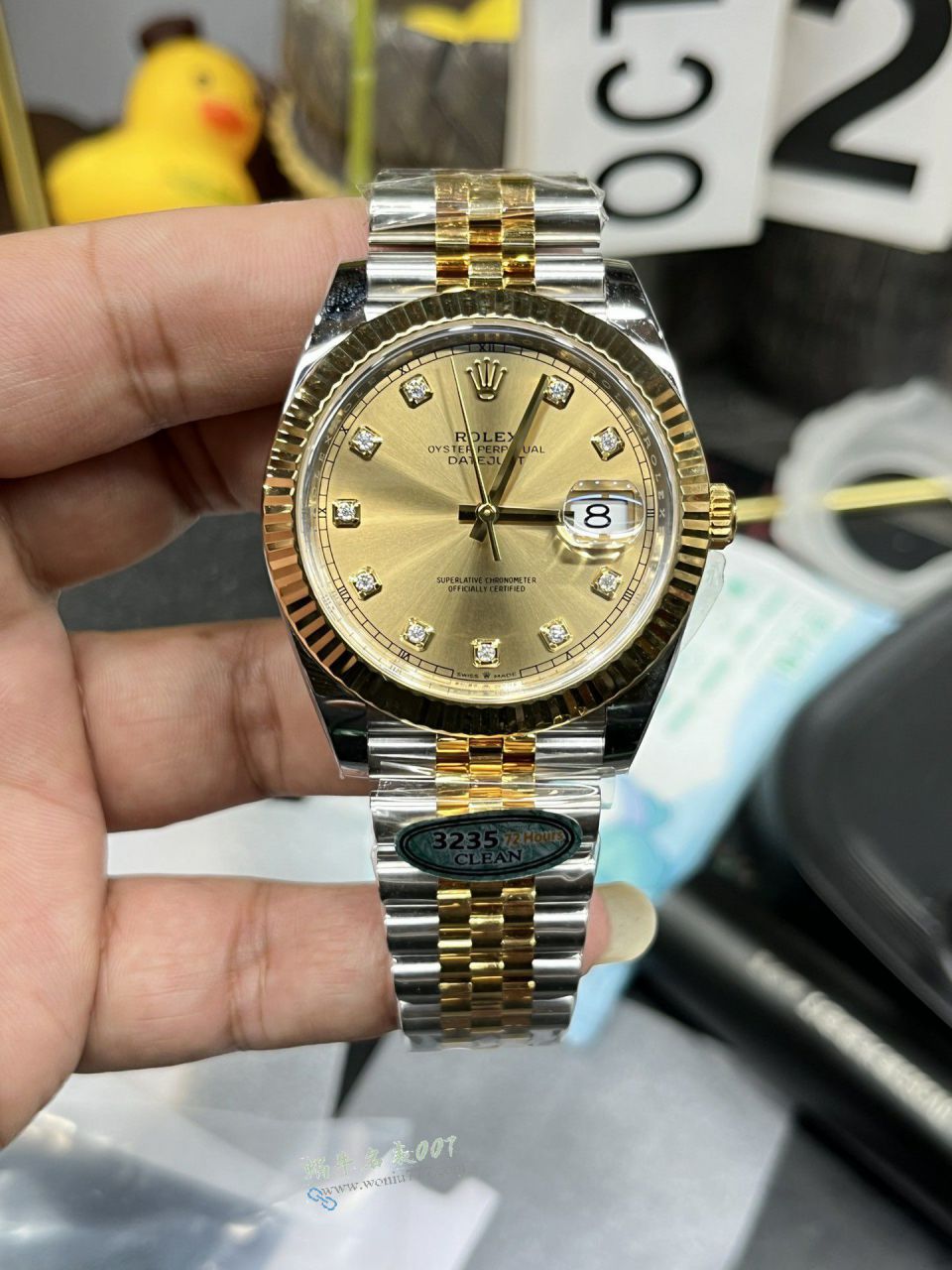 clean Rolex Datejust 41MM clone m126334-0006 watches  / R956
