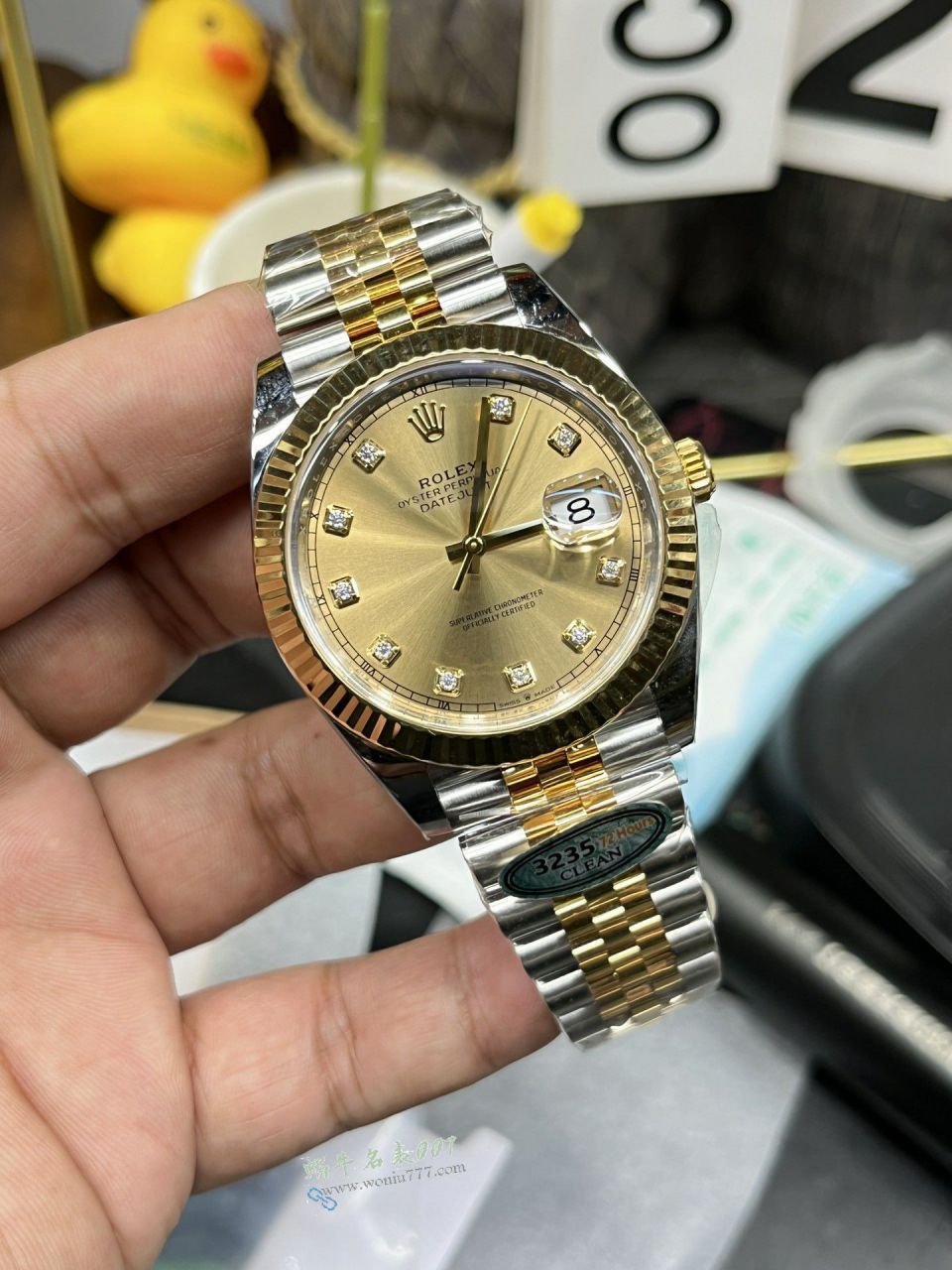 clean Rolex Datejust 41MM clone m126334-0006 watches  / R956