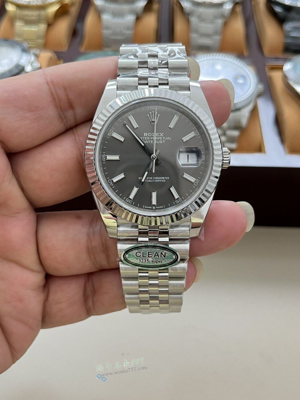 clean Rolex Datejust 41MM clone m126334-0006 watches  / R956