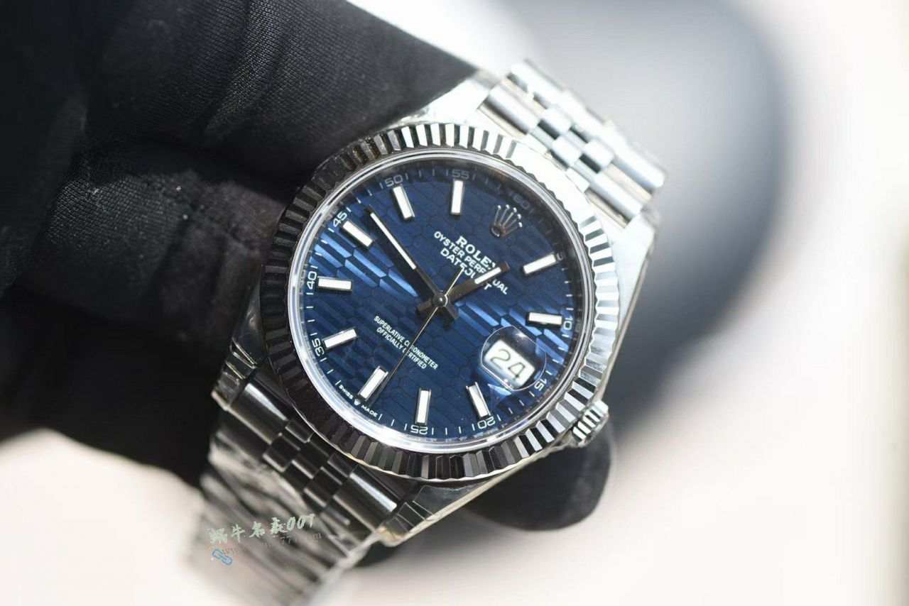 VS Rolex Datejust 41  clone watch m126334-0032 ( Water Ripples  blue  Dial ) watches  / R961