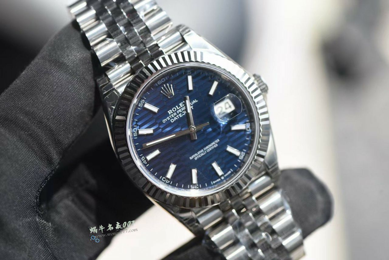 VS Rolex Datejust 41  clone watch m126334-0032 ( Water Ripples  blue  Dial ) watches  / R961