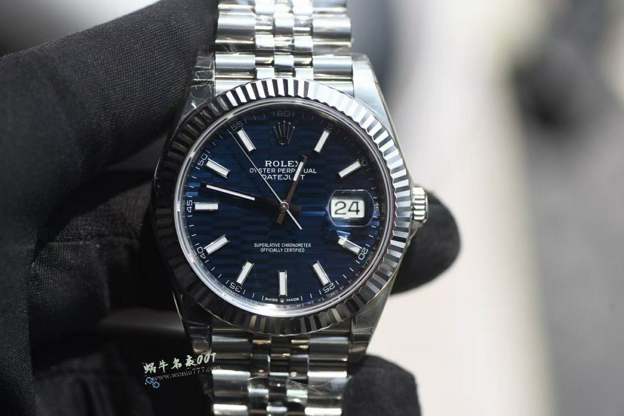 VS Rolex Datejust 41  clone watch m126334-0032 ( Water Ripples  blue  Dial ) watches  / R961