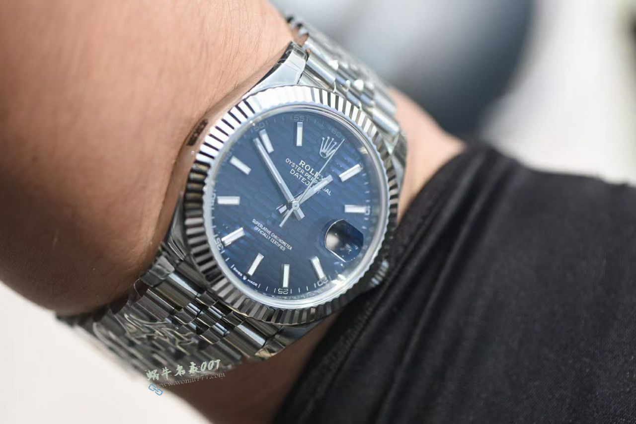 VS Rolex Datejust 41  clone watch m126334-0032 ( Water Ripples  blue  Dial ) watches  / R961