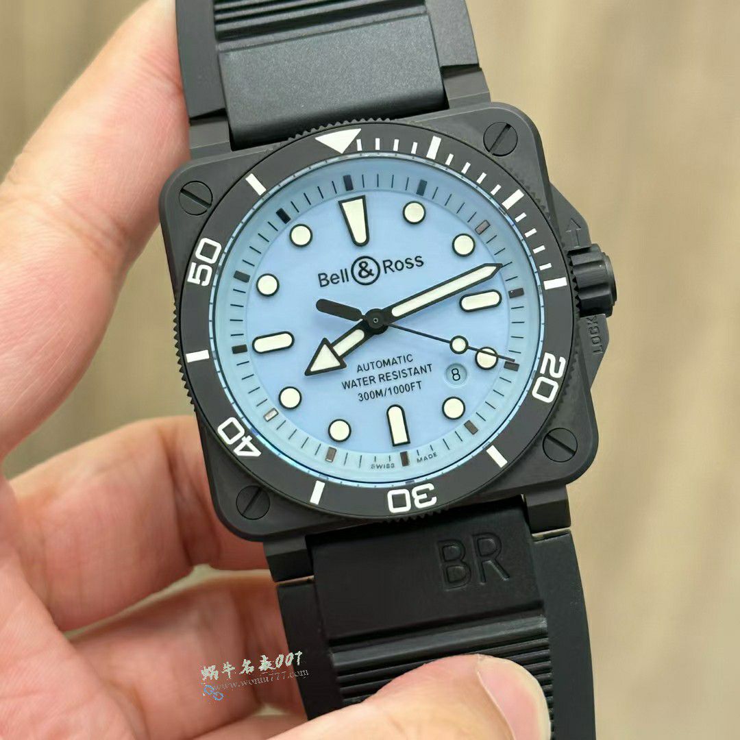 M+100% clone  Bell & Ross INSTRUMENTS series BR03A-D-LM-CE/SRB watches  / BR060