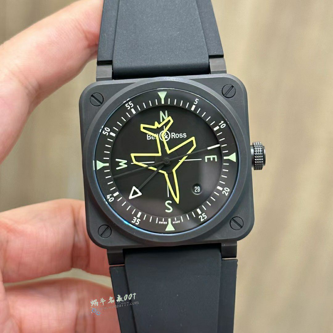 M+  clone  Bell & Ross INSTRUMENTS series BR03A-CPS-CE/SRB watches  / BR063