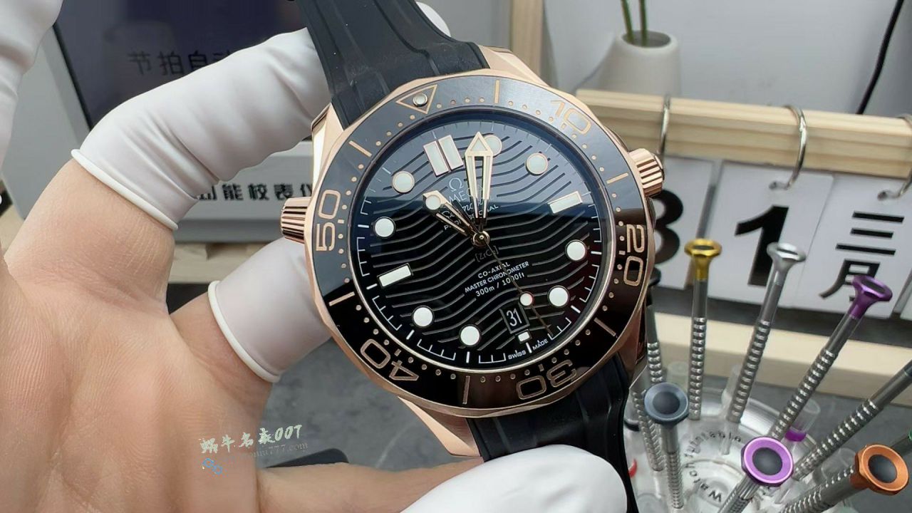 VS All gold  Omega Seamaster 300 meters TOP clone watch210.62.42.20.01.002 watches  / VS823