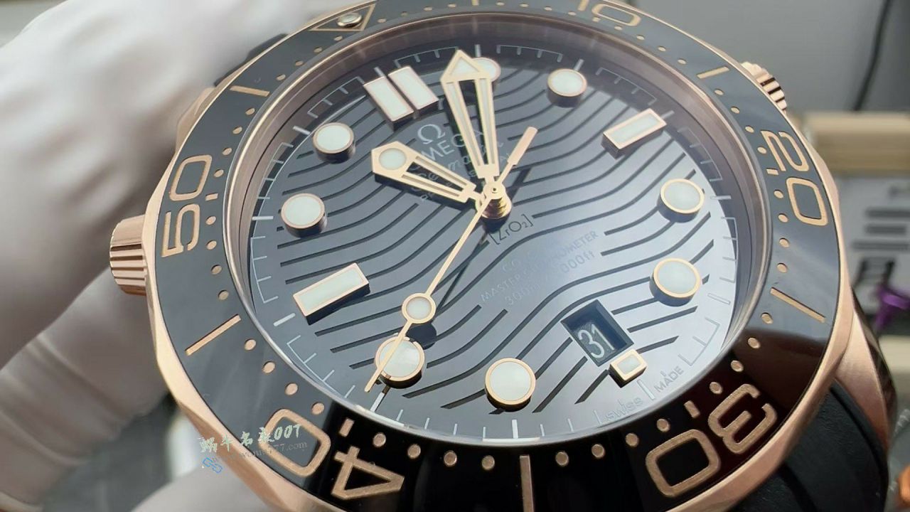 VS All gold  Omega Seamaster 300 meters TOP clone watch210.62.42.20.01.002 watches  / VS823