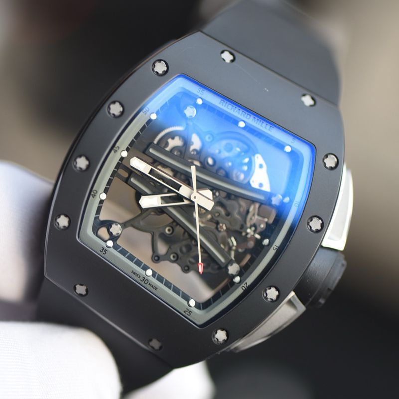   RICHARD MILLE  super  clone watch VAUCHER movement RM 61-01 BLACK watches 