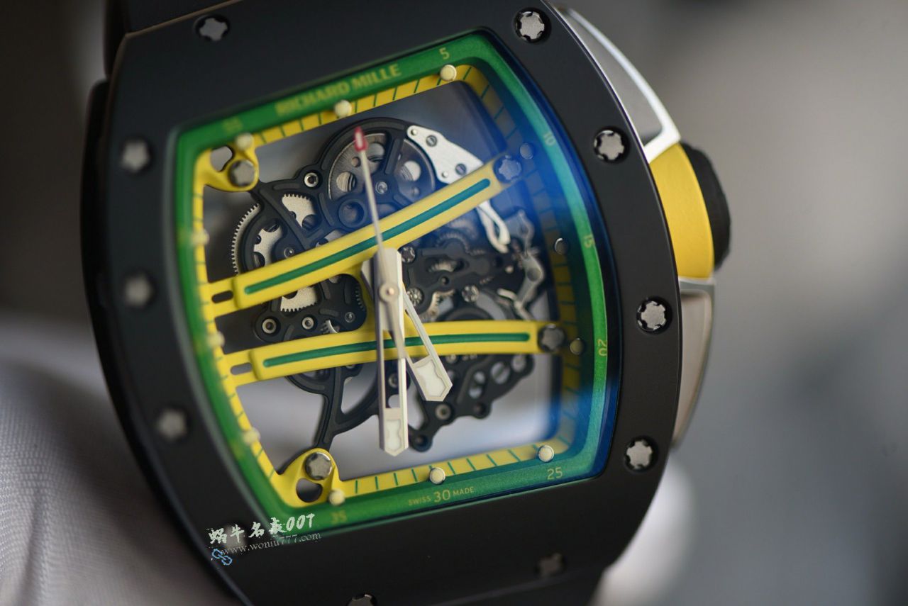   RICHARD MILLE  super  clone watch VAUCHER movement RM 61-01 BLACK watches  / RM061A
