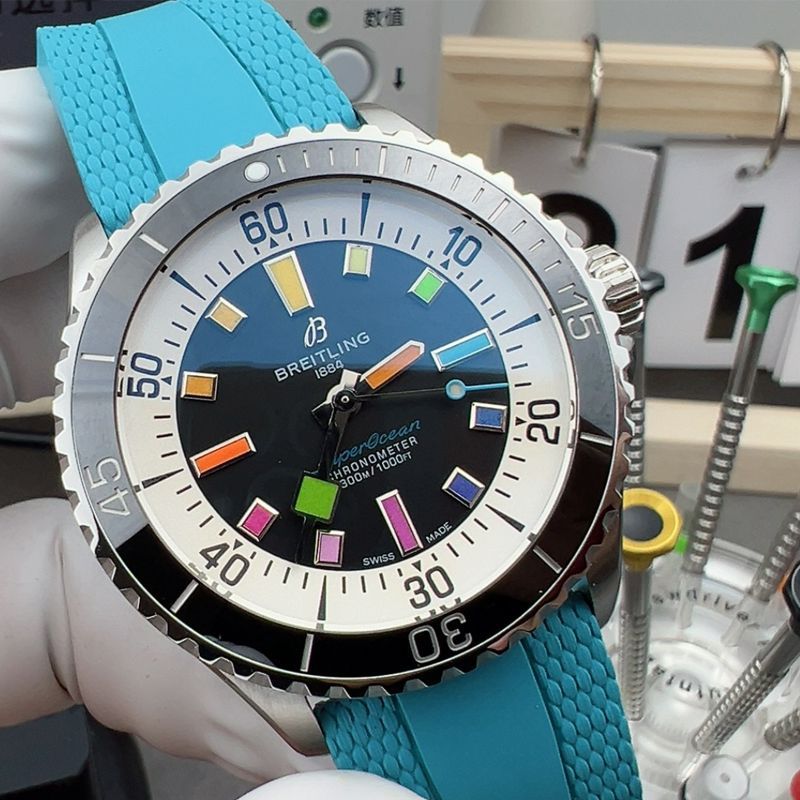 BLS Breitling Rainbow  super  ocean  series   clone watch websiteA17375211B2S1 watches 