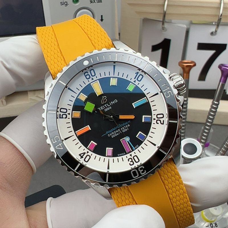 BLS Breitling Rainbow  super  ocean  series 100% clone watch websiteA17375211B2S4 watches 