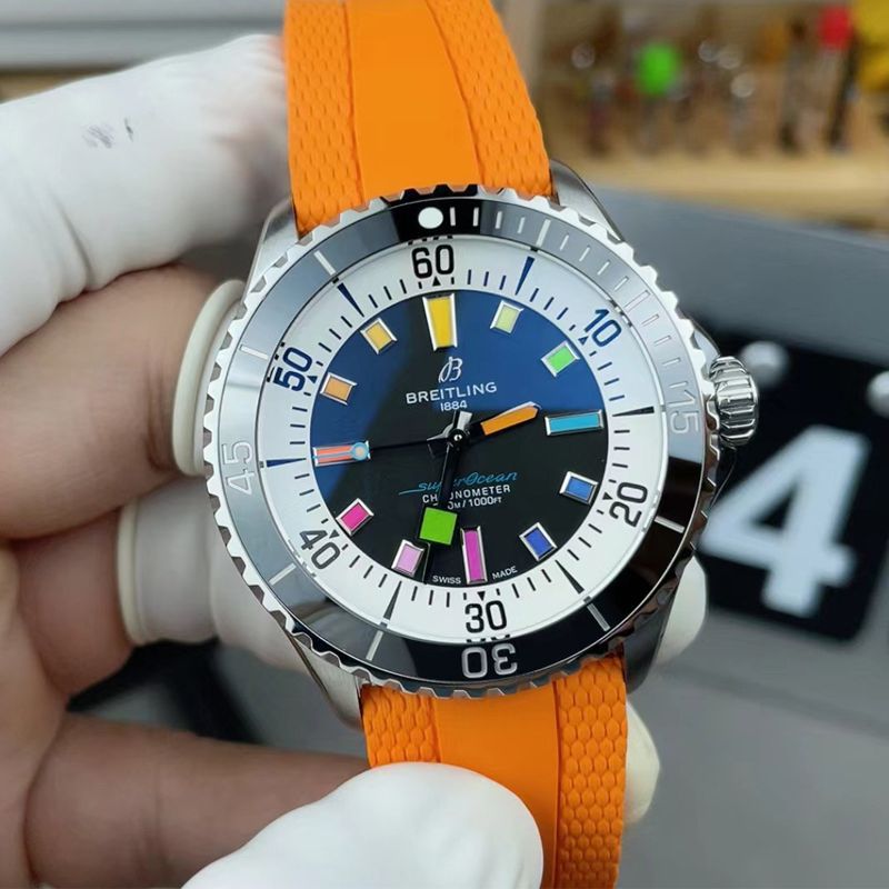 BLS Breitling Rainbow  super  ocean  clone watchA17375211B2S3 watches 