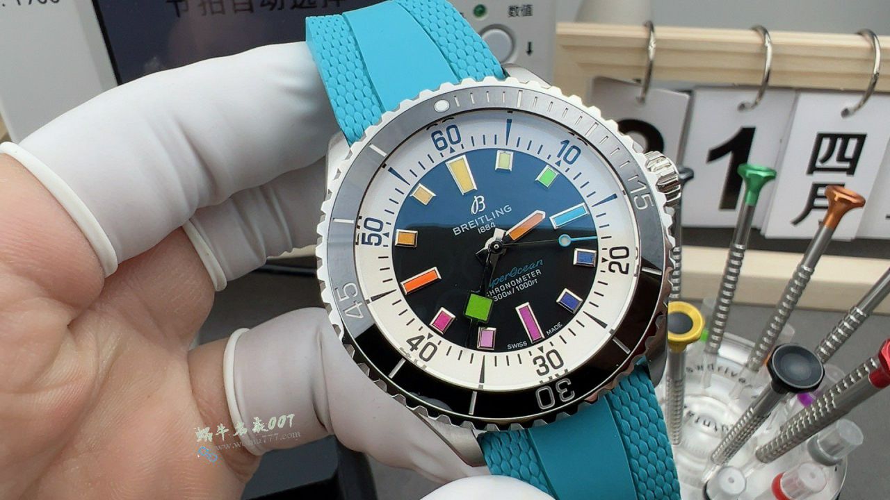 BLS Breitling Rainbow  super  ocean  series 100% clone watch websiteA17375211B2S4 watches  / BL212